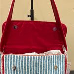 Made In India | 🦞 Nautical Striped Blue & Red Lobster Beaded Shoulder Bag Photo 10