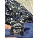 WAYF  Sequin High Neck Gown Open Back Floor Length in Midnight Women's Size XL Photo 9
