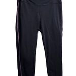 FILA  Leggings Womens‎ Size 28 Black Side Stripe Athletic Stirrup Sporty Retro Photo 0