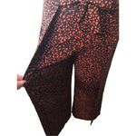 BP black and orange palazzo high waist with attach front tie belt wide leg size Photo 3