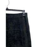 CAbi  Y2K Genuine Suede Leather Maxi Skirt Black Size L Minimalist Coastal Boho Photo 6