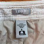 IZOD  Golf Plaid White Pink Green Seersucker Women's size 6 Skort Skirt Photo 7