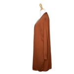 Time And Tru Burnt Orange Long Duster Open Cardigan Sweater Size XL 16 Photo 1