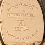 RJ Graziano Chunky Curb Chain Link Watch Stainless Steel Silver Tone Not Working Photo 3