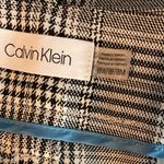Calvin Klein Size 18W Plaid Print Black & White Plaid Print Dress Pants Tie Belt Photo 7