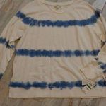 Style & Co NWT  women's large white/blue tye dye sweatshirt MSRP $49.50 Photo 0