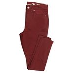 Seven7 Women's Tummyless High Rise Skinny Jeans in Fired Brick, Size 10 Photo 1