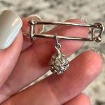 Swarovski Crystal Fireball Bangle Bracelet Silver Photo 1