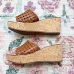 House Of Harlow 1960 Sandals Womens Sz 9 Platform Woven Cork Slip Ons Festival Brown Photo 0
