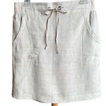 Saks 5th Avenue Saks Fifth Avenue 100% Linen Cream Pencil Skirt Sz‎ M Photo 0