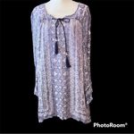 Angie  flowy tunic or mini dress cute distressed crinkly fabric GUC Photo 1
