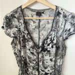 Material Girl Vtg Y2K  Black Ruffle Tier Mini Dress Fairy Grunge Punk Lolita Lg Photo 4