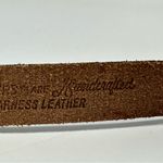Levi's Vintage Levi Strauss & Co Brown Harness Leather Handcrafted Belt Small Photo 5