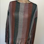 ZARA  Multicolor Knit Fringe Garment Photo 9