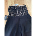 EXPRESS  lace black romper size 2 long pant suit Photo 4
