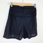 LF Mint Vanilla Black Belted High-Rise Back Zip Shorts Women's Size 10 NWT Photo 3