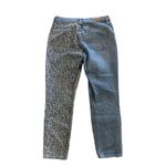 GRLFRIEND Animal Print Straight Leg Jeans Size 29 Blue Photo 7