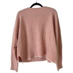 Line Light Pink Wool Cashmere Blend Boxy V Neck Oversized Sweater Size Medium Photo 1