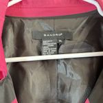 Sandro  Women's Dress Light Coat Lined Jacket Pink Black Striped Sz XL Photo 6