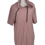 Nova Industries Buckle Pink Hoodie Long Sleeve Top New with Tags Size Small Photo 0