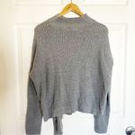John Paul Richard Mock neck ribbed long sleeve sweater Gray, Size Large by  Photo 1