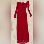 House Of CB NWOT  Katarina Red corset long sleeves maxi dress sz M Photo 6