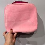 Juicy Couture Pink  velvet travel makeup bag or cosmetic bag Photo 2