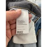 Paige  Women's Blue Light Wash Distressed Hem Side Slits Denim Mini Skirt Size 24 Photo 7