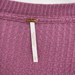 Free People  Olivia Henley Tunic Top Oversized Waffle Knit V-Neck‎ Size Small Photo 8