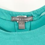 Jessica London 30W 32W Top 3X Green Short Sleeve Tee Swing Trapeze A Line 790 Photo 8