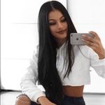 Gildan  crop cut off hoodie pink Photo 1