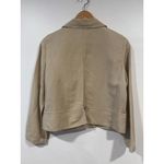 Talbots  Women’s  Minimalist Linen Summer Blazer 4 Khaki Photo 5