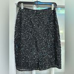 Laurence Kazar Vintage  80’s 90’s Black & Silver Sequin Pencil Skirt Size S NWT Photo 2