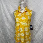 Nike Golf Dri-FIT Women's Sleeveless Printed Polo Top Yellow Size M NWT Photo 2