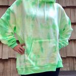 Hanes  oversized tie dye neon green hoodie  Photo 0