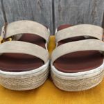 MIA  Two Strap Tan Espadrille Platform Sandal Size 9.5 Photo 6