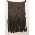 Lucky Brand Dark Grey Solid Brushed Scarf Photo 2