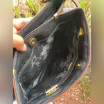 Bally Black and Brown Leather Shoulder Bag with Gold Hardware Photo 12