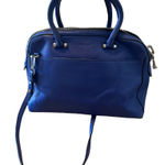 Milly ‎ satchel purse crossbody blue large zipper pockets handle Photo 0