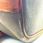 Dooney & Bourke Authentic tan brown pebbled leather drawstring bucket bag … Photo 9