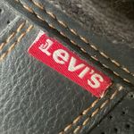 Levi's Levi’s men’s Black Leather lace up Sneakers size 10 Photo 7