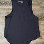 Zyia  Active Women's Racerback Black Tank Silky Ribbed Size XL‎ Photo 0