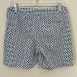 IZOD Blue/White Print Cotton Shorts sz 4 Photo 4