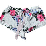 Victoria's Secret Satin Pajama Shorts Floral Lounge Large Cottagecore Valentines Photo 0