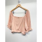 1. State 1.‎ State Square Neck Puff Sleeve Size Large Cropped Top Spanish Villa NWT Photo 5