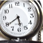 Source Unknown Antique Style Brass Tone Etched Pendant Pocket Watch Link Chain Working Necklace Photo 2