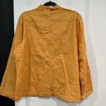NWT Additions By Chico’s Orange Amici Eyelet Jacket Size 3/ XL Linen Blend Photo 6