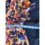 LuLaRoe Shirt Dress Black/Orange Floral High/low Midi Size XL Short Sleeve Photo 4