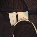 Anthropologie Moth Mock Neck Short Sleeve Sweater in Black Photo 3