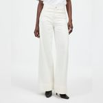 Madewell NWT  Women’s Superwide-Leg Jeans - Size 26 - True White Photo 2
